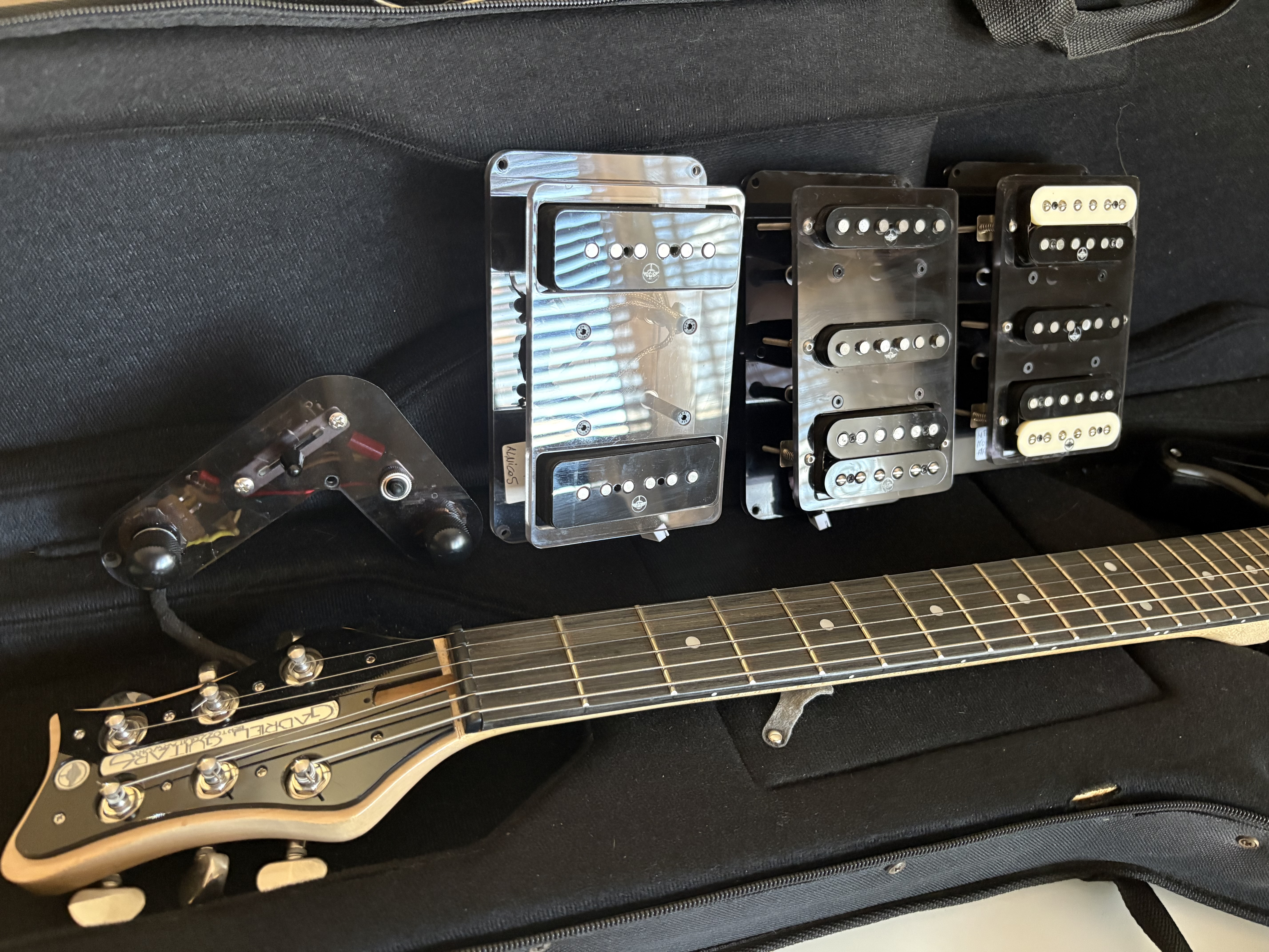 BERTOZZI GUITARS 4 set pickup + ELETTRONICA GIGBAG SEMIRIGIDO SCAMBIO LIUTERIA